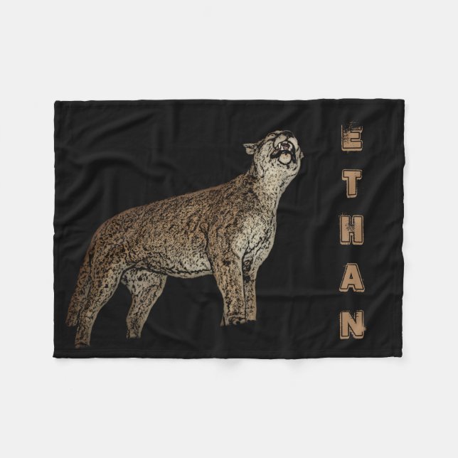 Puma, addieren Namen Fleecedecke (Vorderseite (Horizontal))