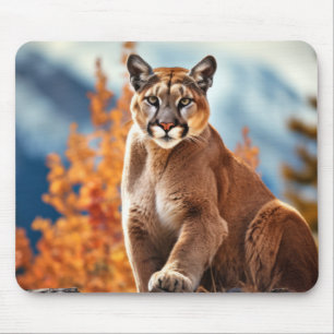Puma Animal Wildlife Wilderness Frische Pasta mach Mousepad