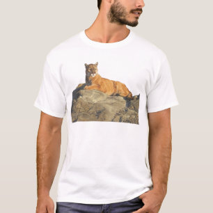Puma auf Felsen T-Shirt