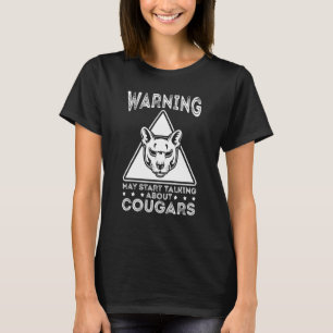 Puma Berglöwe Tier Katzenkopf Süße Wildkatze T-Shirt