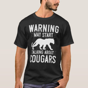 Puma Berglöwe Tier Katzenkopf Süße Wildkatze T-Shirt