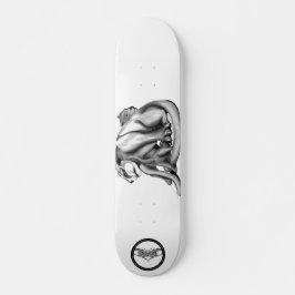 Puma Familie Schwarz-Weiß Linie Kunst zeichnend Skateboard