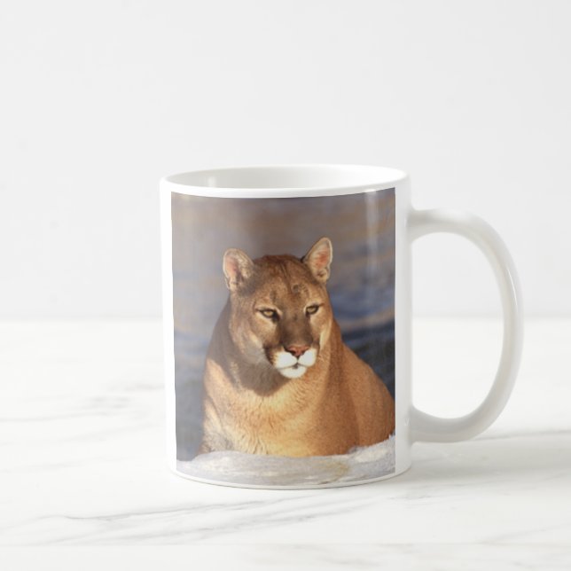 Puma-Gesicht Kaffeetasse (Rechts)