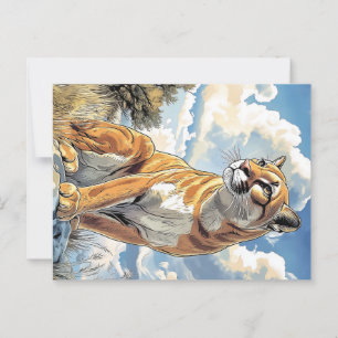 Puma I Cougar Postkarte