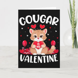 Puma ist mein Valentinsliebhaber Herz Puma Valenti Karte