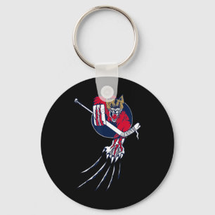 Puma Löwe Bestie Eishockey Torwart Katze Original Schlüsselanhänger