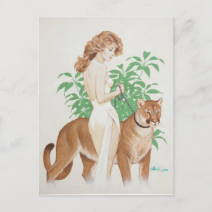 Puma PinUp Postkarte