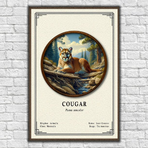 Puma-Zoologie-Serie Poster