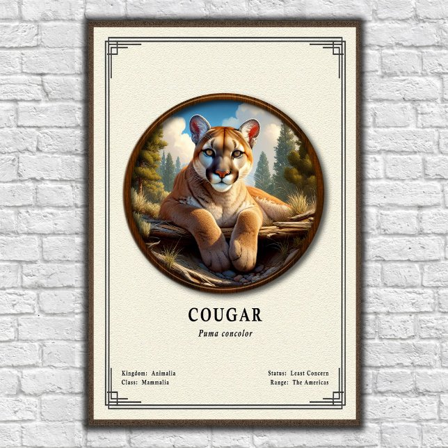 Puma Zoologie Serie Poster (Von Creator hochgeladen)
