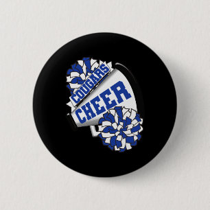 Pumas jubeln Ck zur Schule Cheerleading-Geist B Button
