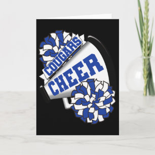 Pumas jubeln zur Schule Cheerleading-Geist B Karte