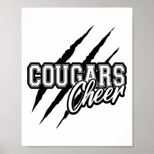 Pumas jubeln zurück zur Schule Cheerleading-Team S Poster