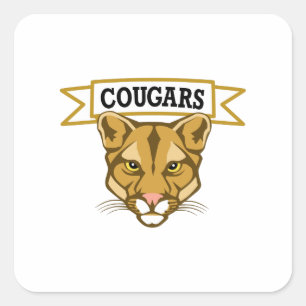 PUMAS QUADRATISCHER AUFKLEBER