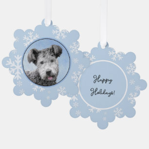 Pumi-Malerei - Süße originelle Hundekunst Ornament Karte