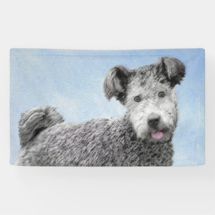 Pumi Painting - Niedliche Original Hunde Kunst Banner