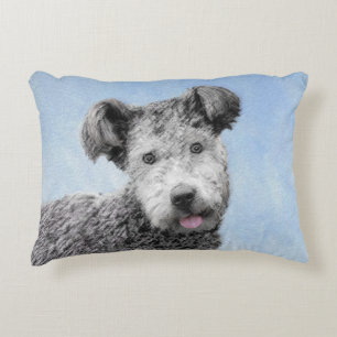 Pumi Painting - Niedliche Original Hunde Kunst Dekokissen