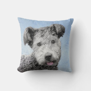 Pumi Painting - Niedliche Original Hunde Kunst Kissen