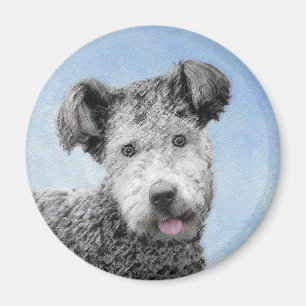 Pumi Painting - Niedliche Original Hunde Kunst Magnet
