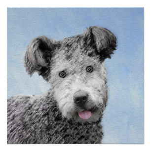 Pumi Painting - Niedliche Original Hunde Kunst Poster