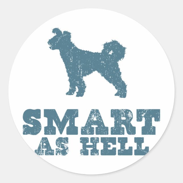 Pumi Runder Aufkleber (Vorderseite)