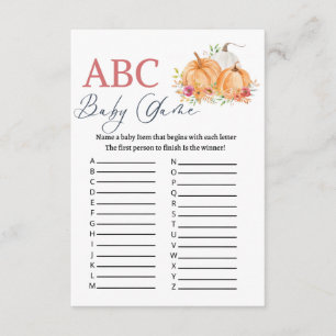 Pumkin ABC Baby Duschgame Begleitkarte