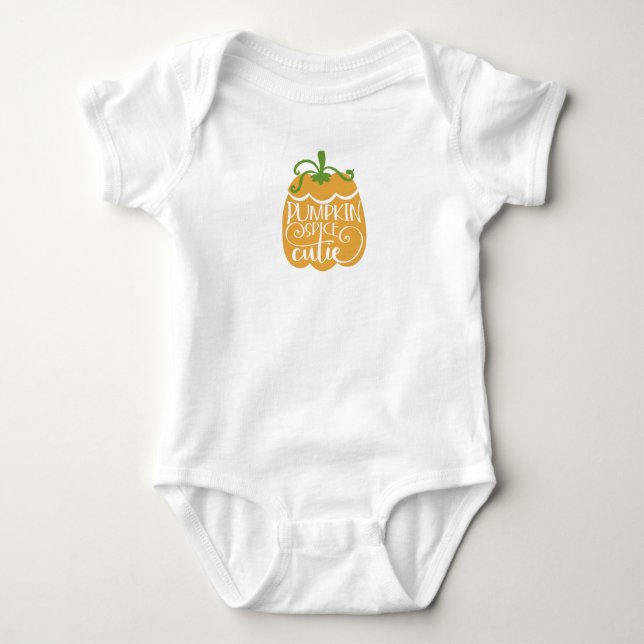 Pumkin Gewürz-Süsse - Erntedank Baby Strampler (Vorderseite)