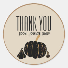 Pumkin halloween Fall Danke, dass ihr einen eigene Runder Aufkleber