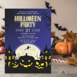 Pumkin Halloween Party Family Reunion Einladung