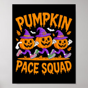 Pumkin Pace Squad Runner Costume Halloween Runnin Poster
