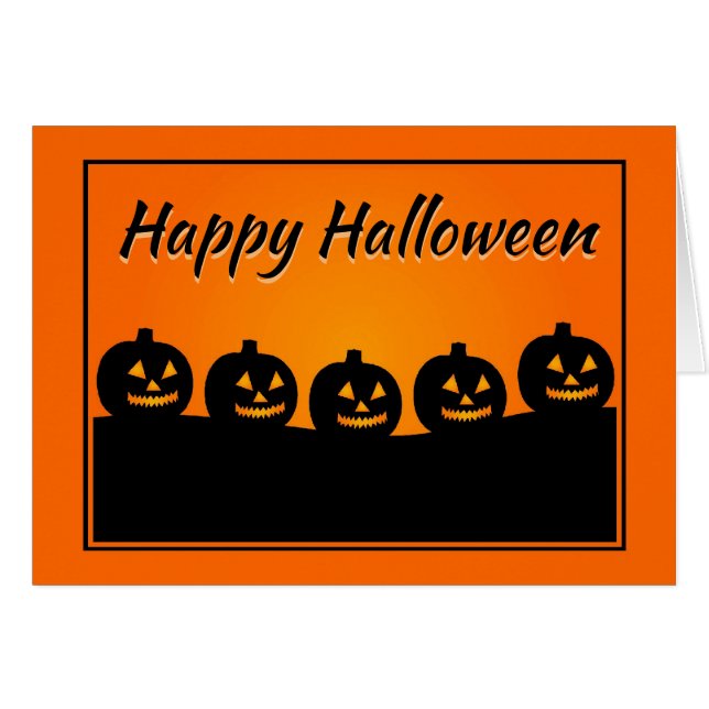Pumkin Patch Halloween Card (Vorderseite (Horizontal))