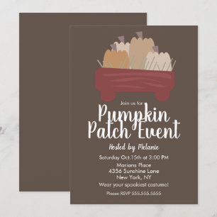 Pumkin Patch Halloween Herbstveranstaltung Flyer B Einladung
