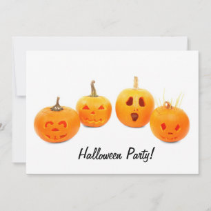 Pumkin Photographie Invitation de la fête d'Hallow