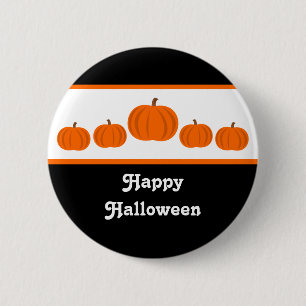 Pumkin Row Halloween Button