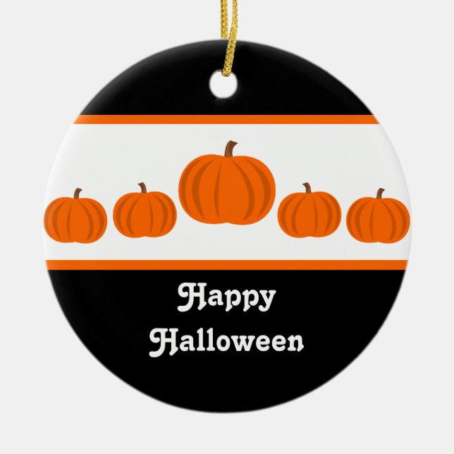 Pumkin Row Halloween Ornament (Vorne)