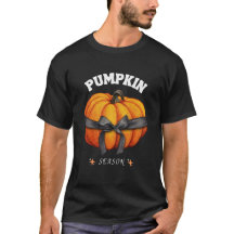Pumkin Season Retro Coquette Halloween T - Shirt