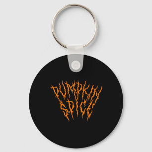 Pumkin Spice Fun Heavy Black Metal Music Hallowee Schlüsselanhänger