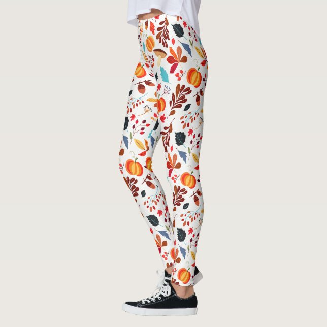 Pumkin und Blätter Leggings (Links)