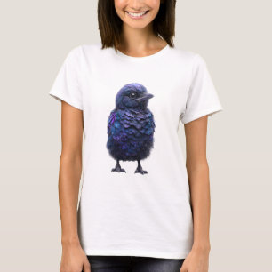 Pummelige Galaktische Irisierende Galaxie Federn D T-Shirt