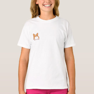Pummeliger Cartoon-Corgi-Welpe Sploot Kinder T-Shirt