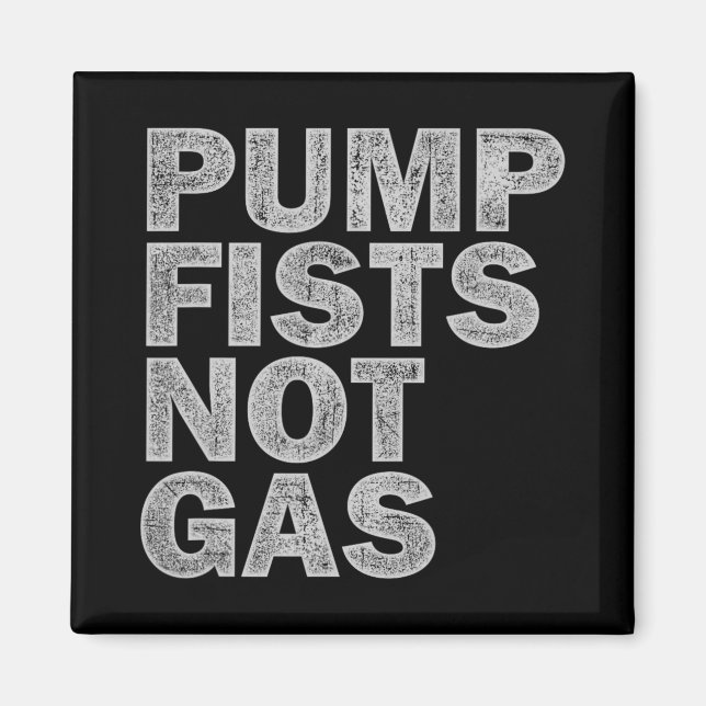 Pump Fäuste, nicht Gas, lustiges New-Jersey-Strand Magnet (Vorne)