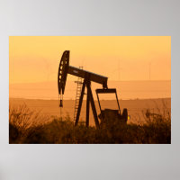 Pump Jack Pumping Oil in West Texas, USA