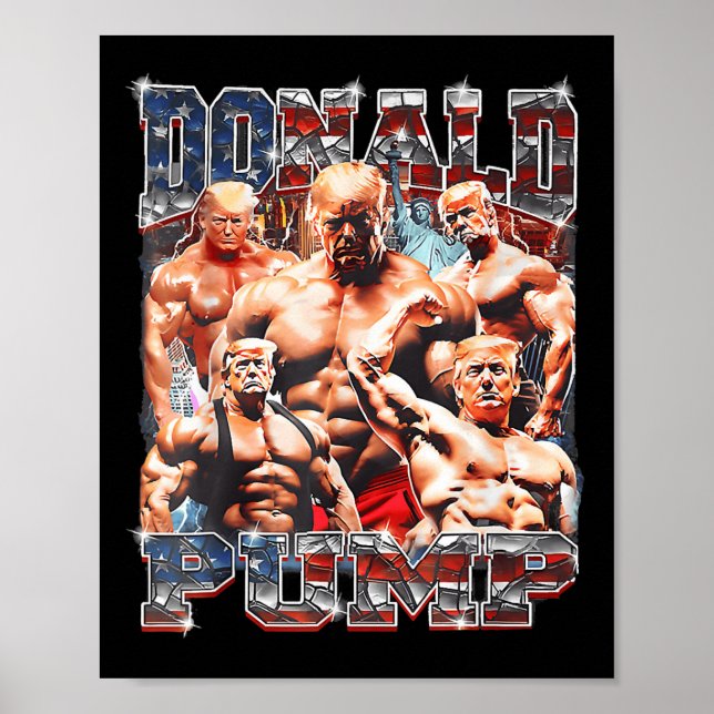 Pump macht Amerika wieder stark Trump 2024 Poster (Vorne)