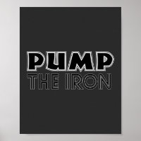 Pump the Eisen Pump Cover Gym Workout Poster