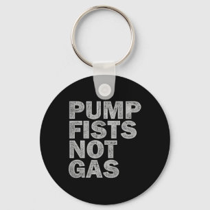 Pumpe Fäuste, nicht Gas, lustiges New-Jersey-Stran Schlüsselanhänger