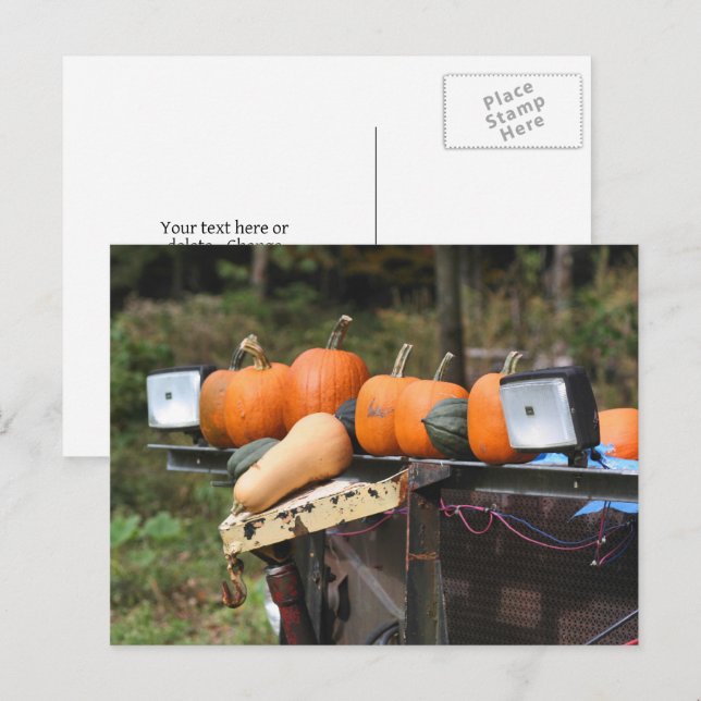 Pumpen auf dem Lkw-Land Personalisiert Postkarte (Vorne/Hinten)