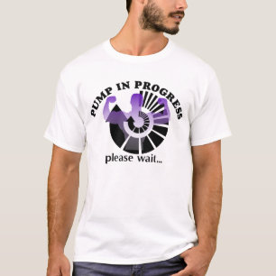 Pumpen-laufender Bodybuildings-T - Shirt
