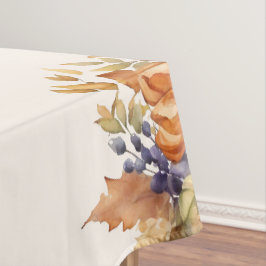 Pumpen mit Blume- Erntedank- Tischdecke