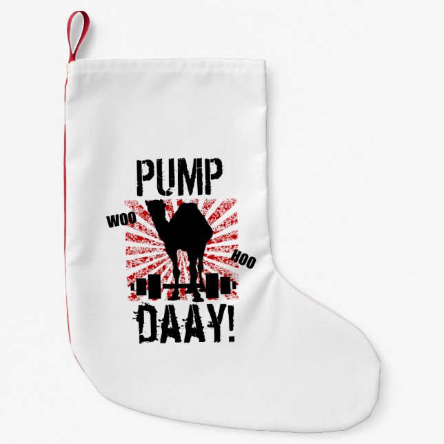 Pumpen-Tageskamel-WeihnachtsStrumpf Kleiner Weihnachtsstrumpf (Vorderseite)