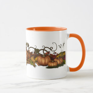 Pumpen und Herbstleder Tasse