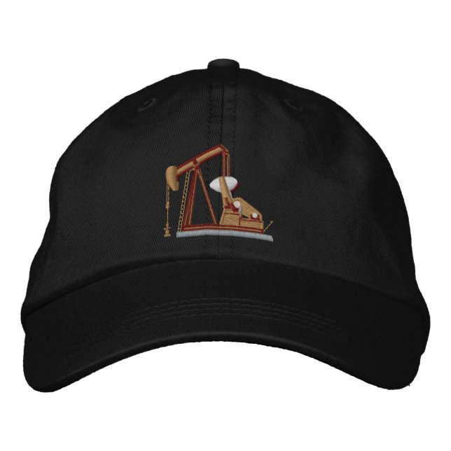 Pumpjack Zazzle Bestickte Kappe (Vorderseite)